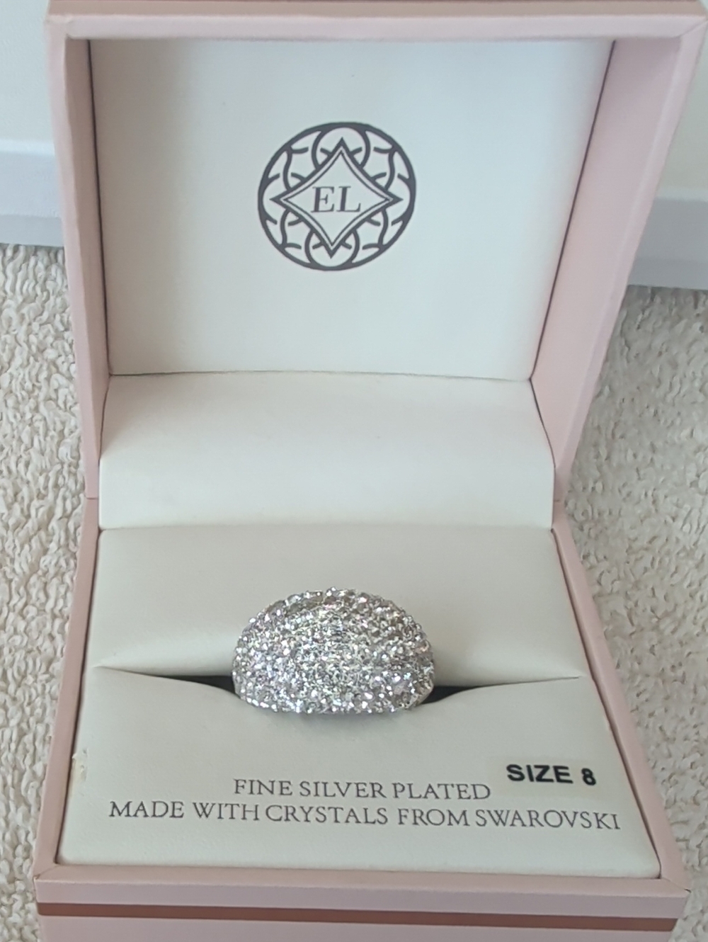 Crystal Dome Cocktail Ring
